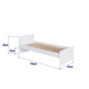 Cama cuna multifuncional c/colchón cuna + colchón 1 plaza