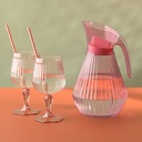 Copa plástica vino rosada 350ml