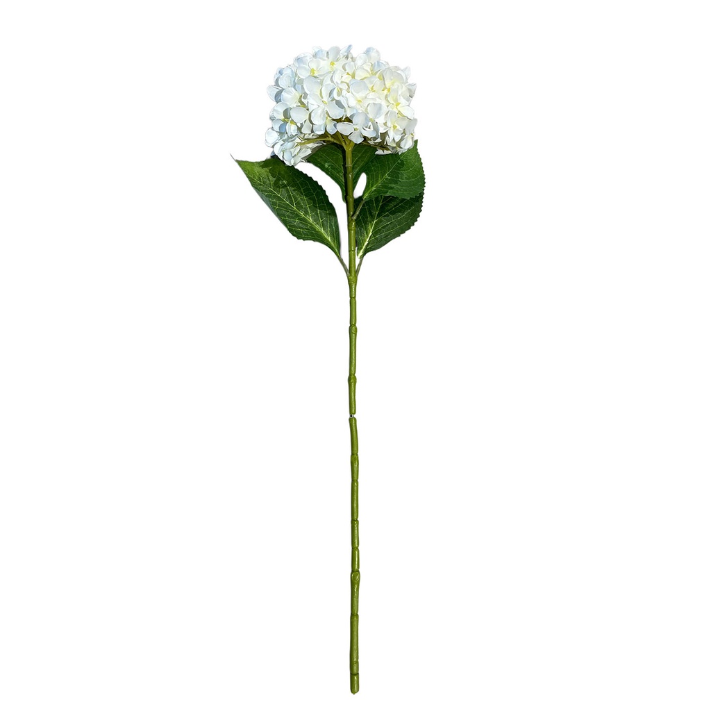 Flor hortensia artificial blanco 67cm