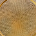 Plato melamina 33cm oro claro