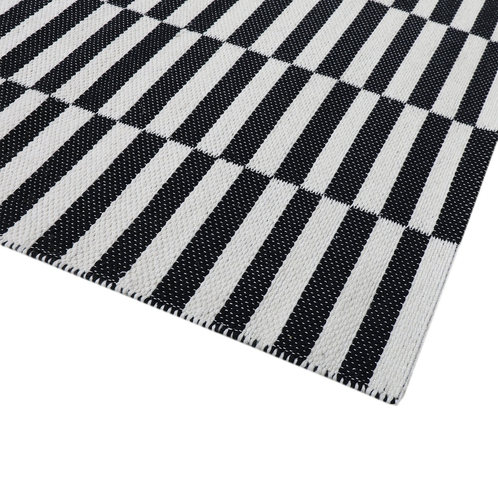 Alfombra 180x270cm Rila blanco/negro