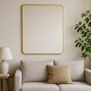 Espejo rectangular 60x80cm bronce