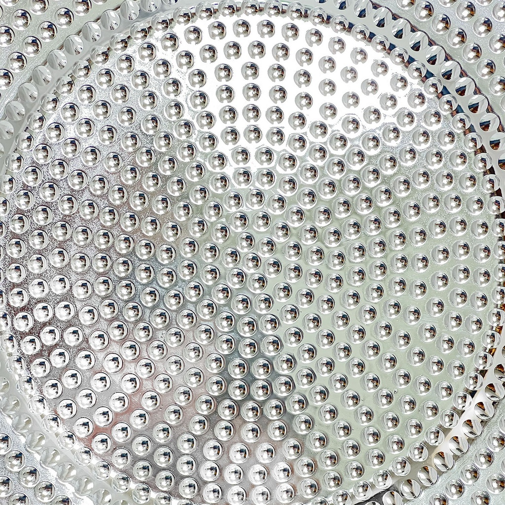 Plato melamina 33cm plateado 2