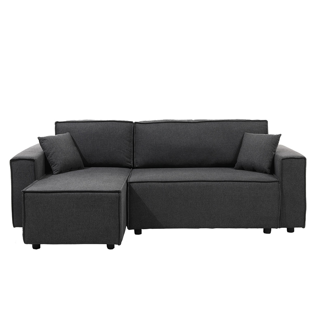 Sofá cama seccional Vito gris oscuro edición touch