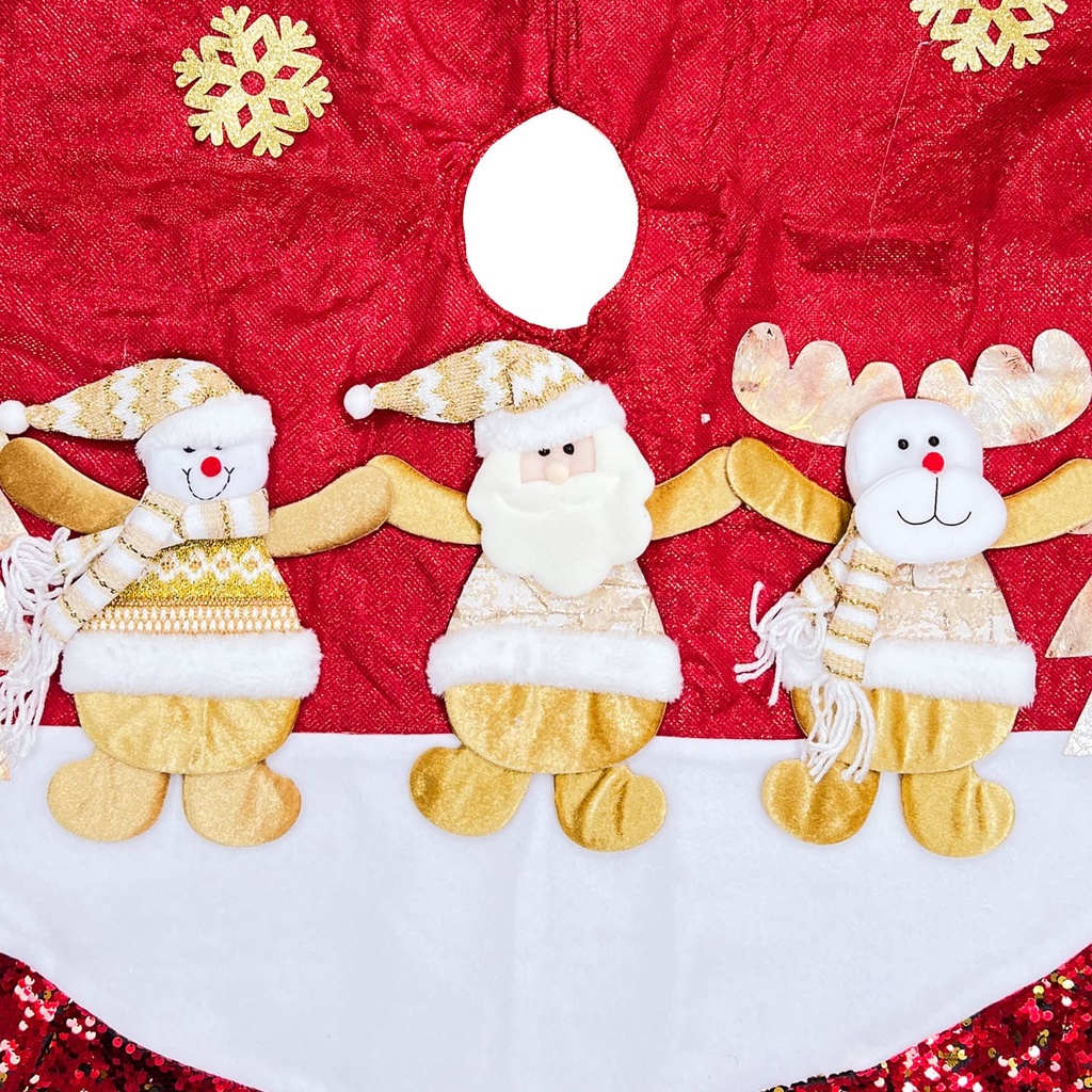 Base árbol navidad 120cm rojo