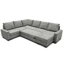 Sofa cama seccional Vilna gris oscuro 