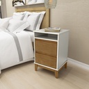 Velador 2 Cajones Prata