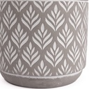 Macetero de Cemento Rama Gris y Blanco 14cm