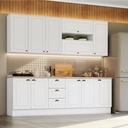 Base Cocina Americana 2 Puertas 3 Cajones 120cm