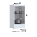 Base Cocina Americana 1 Puerta 40cm