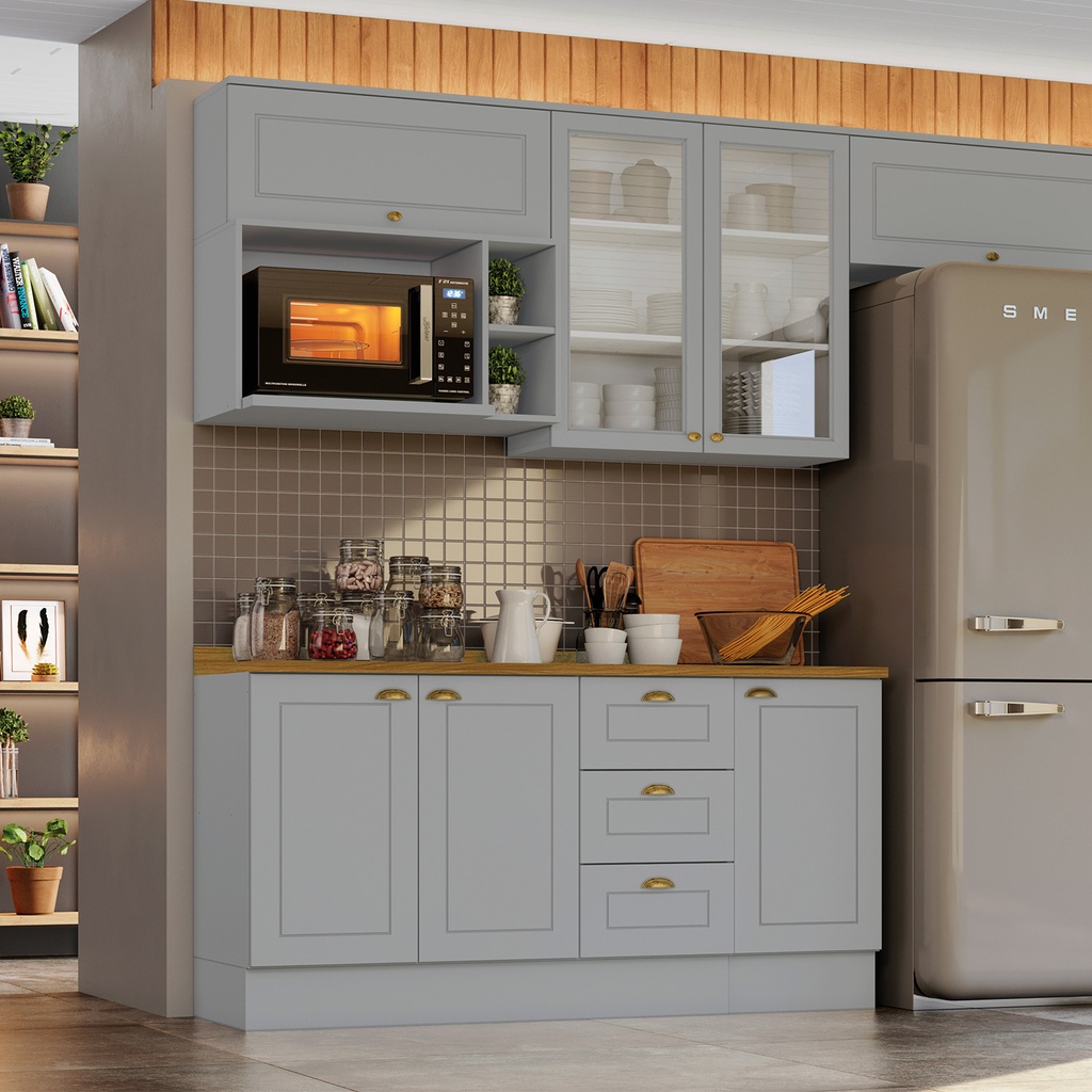 Aéreo cocina Americana gris 80cm