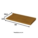 Cubierta de cocina esquina Americana café 94cm