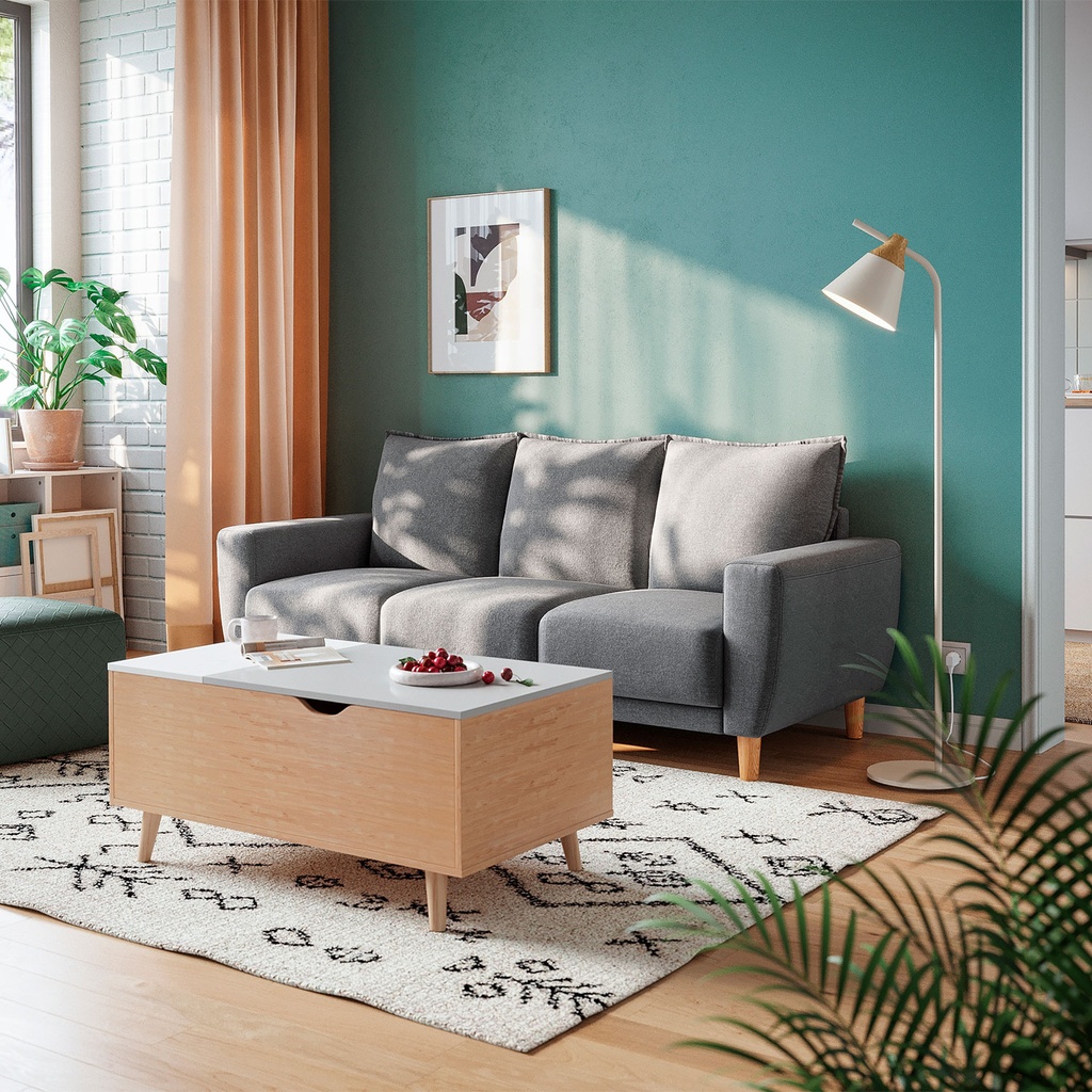 Sofá 3 cuerpos Maya gris