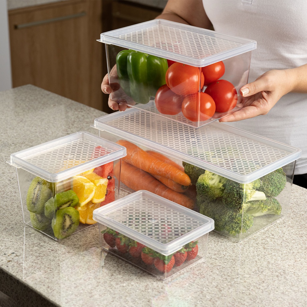 Contenedor alimentos con tapa 1.3L