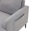 Sofá seccional Mauricio gris claro