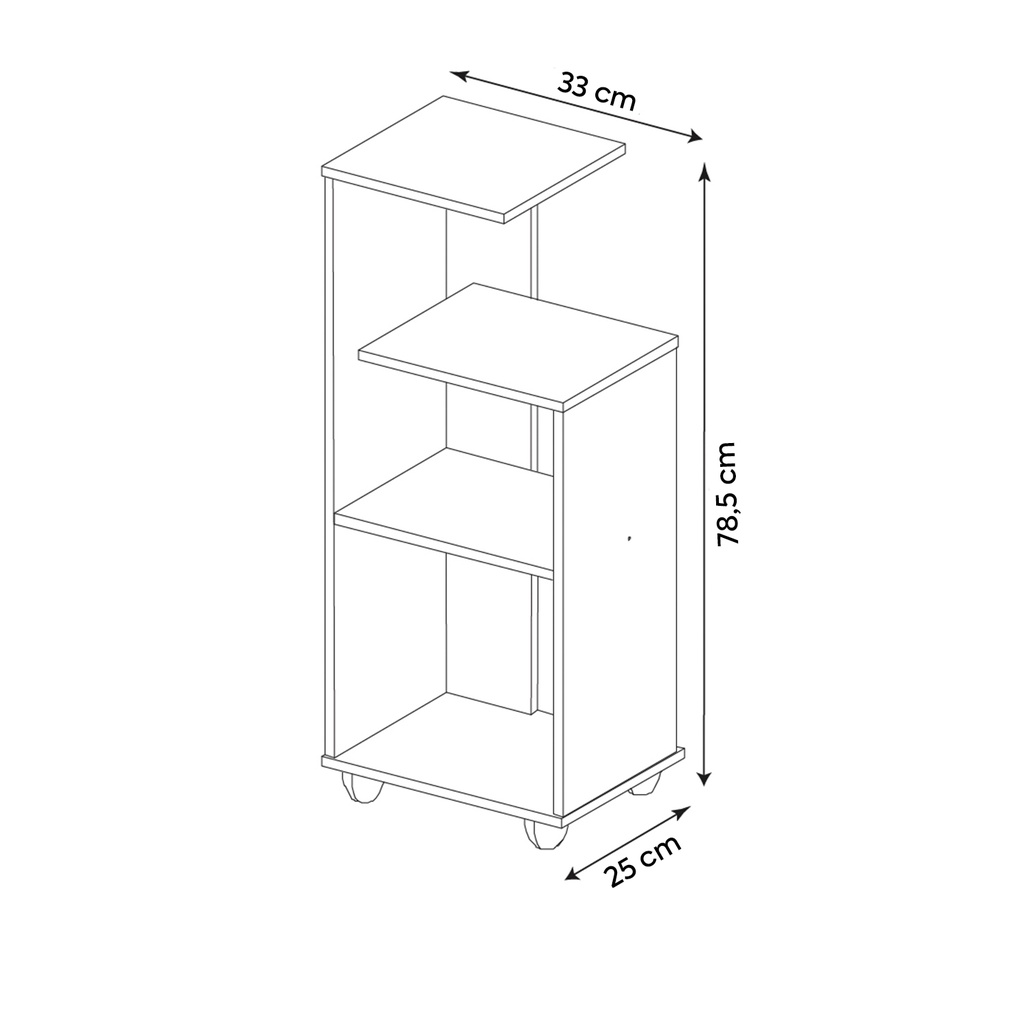 Mesa apoyo Bis café-beige