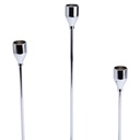 Set 3 candelabros plateados