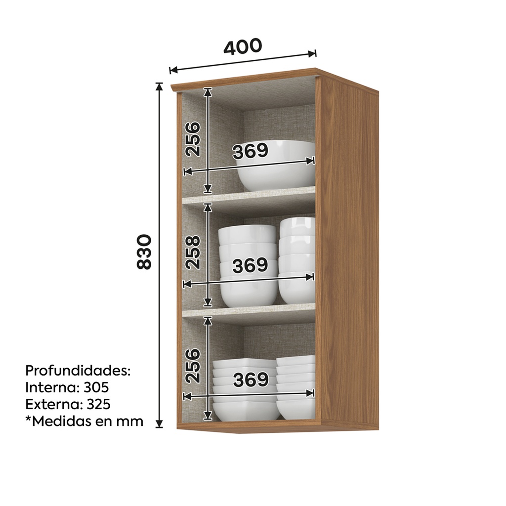 Aéreo cocina Requinte 1 puerta 40cm