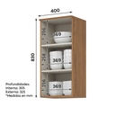 Aéreo cocina Requinte 1 puerta 40cm