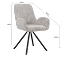 Silla comedor Yelcho café claro