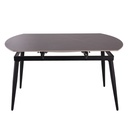 Mesa redonda extensible 6 puestos Turín gris