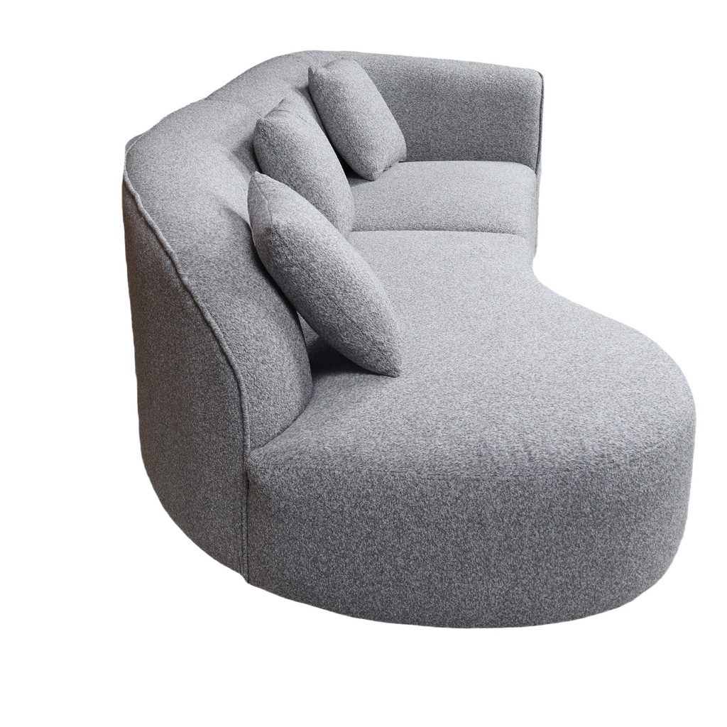 Sofá seccional Reims gris oscuro