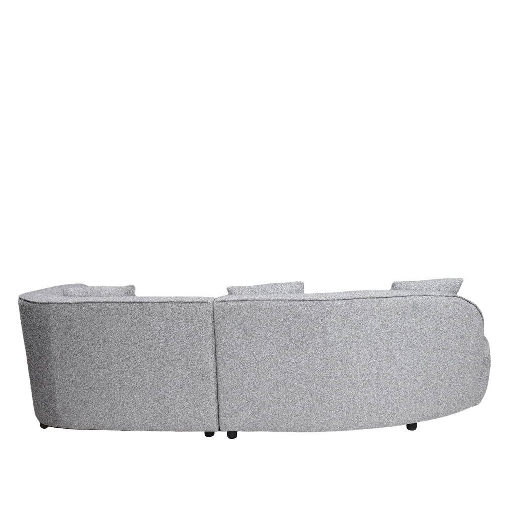 Sofá seccional Reims gris oscuro