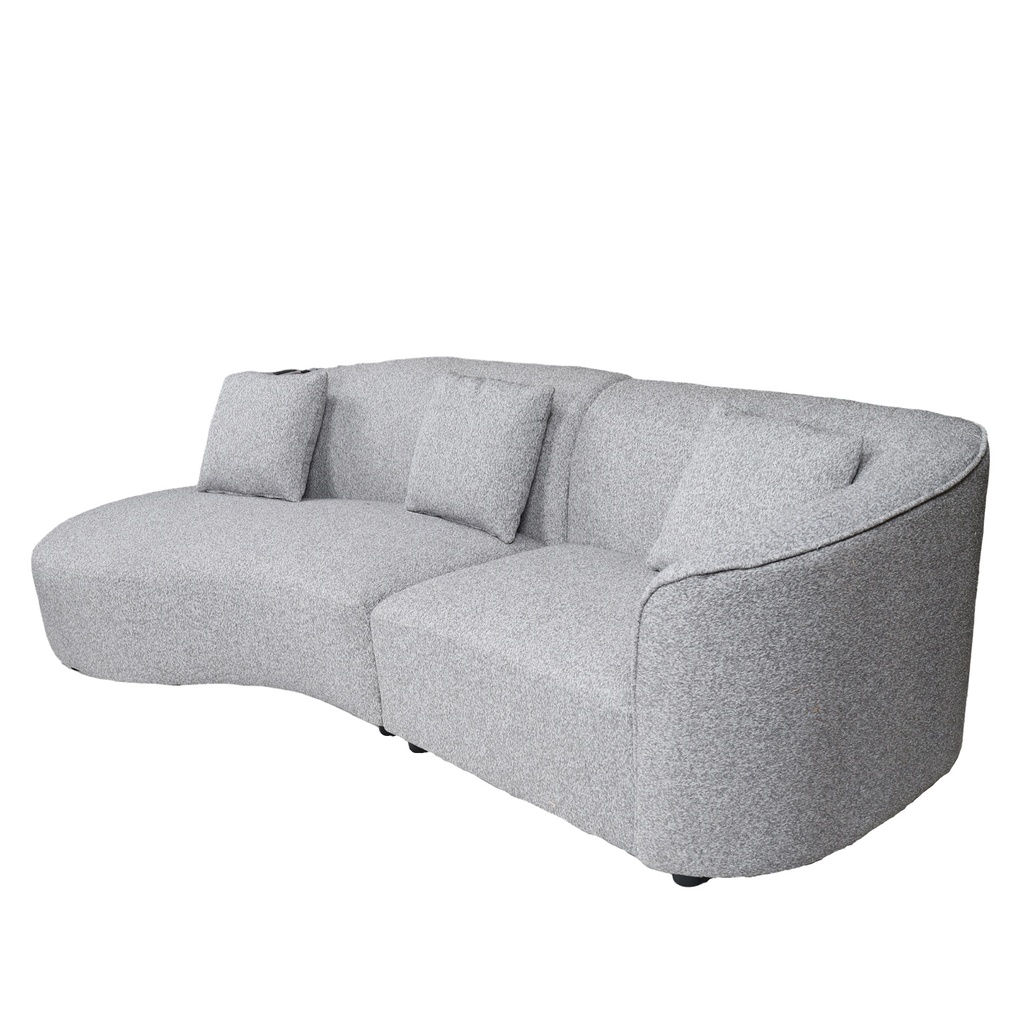 Sofá seccional Reims gris oscuro