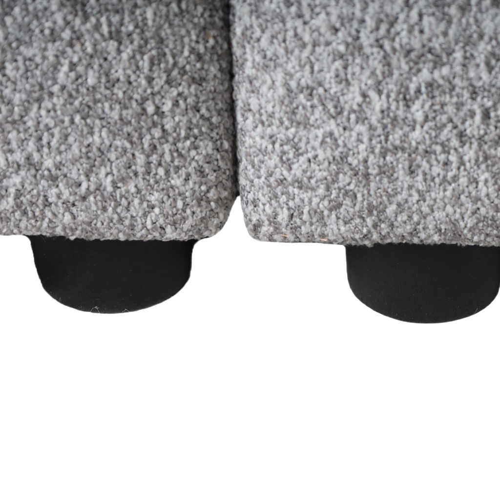 Sofá seccional Reims gris oscuro