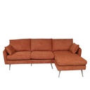 Sofá seccional Tavira naranjo