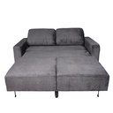 Sofá cama Bharu gris oscuro