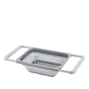 Colador plegable con asas 55x26cm gris