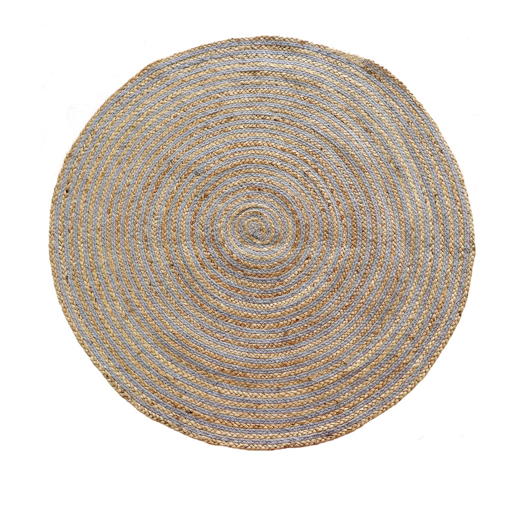 Alfombra 90cm living yute circular nat/algod