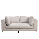 Sofá 2 cuerpos Alara gris claro