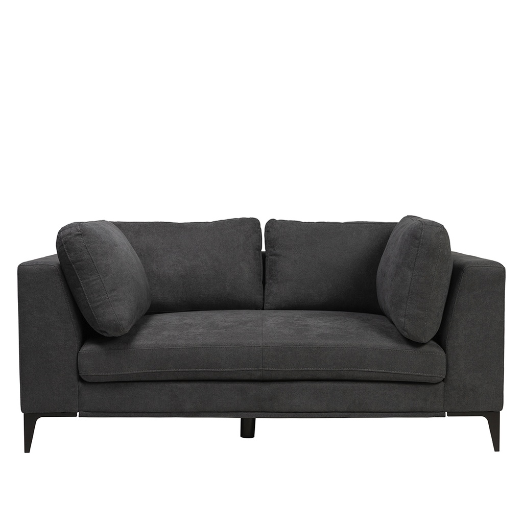 Sofá 2 cuerpos Alara gris oscuro