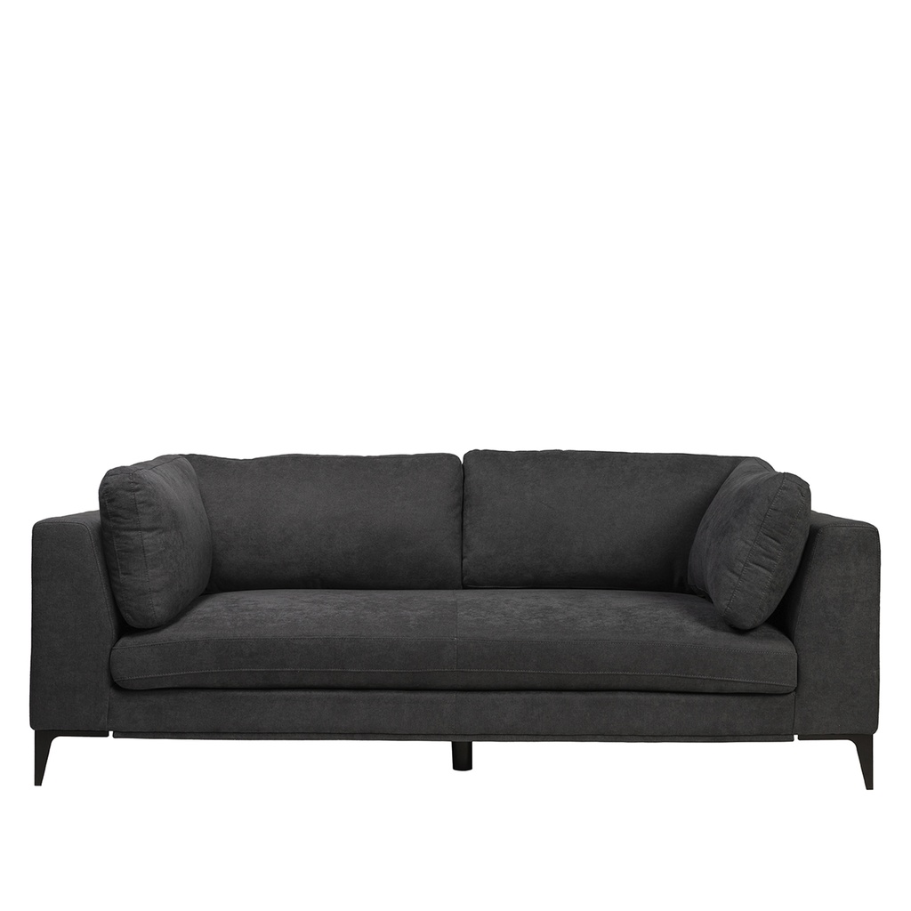 Sofá 3 cuerpos Alara gris oscuro