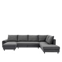 Sofá seccional Santino gris oscuro