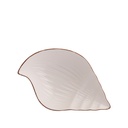 Pocillo cerámica caracola blanco 21cm