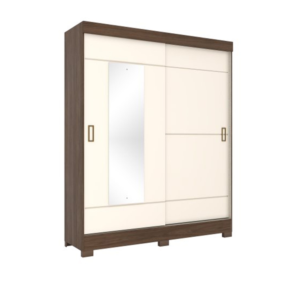 Closet 2 puertas Said castaño beige