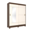 Closet 2 puertas Said castaño beige