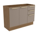 Base cocina Botanic gris 2 puertas 120cm