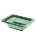 Colador plegable con asas 55x26cm verde