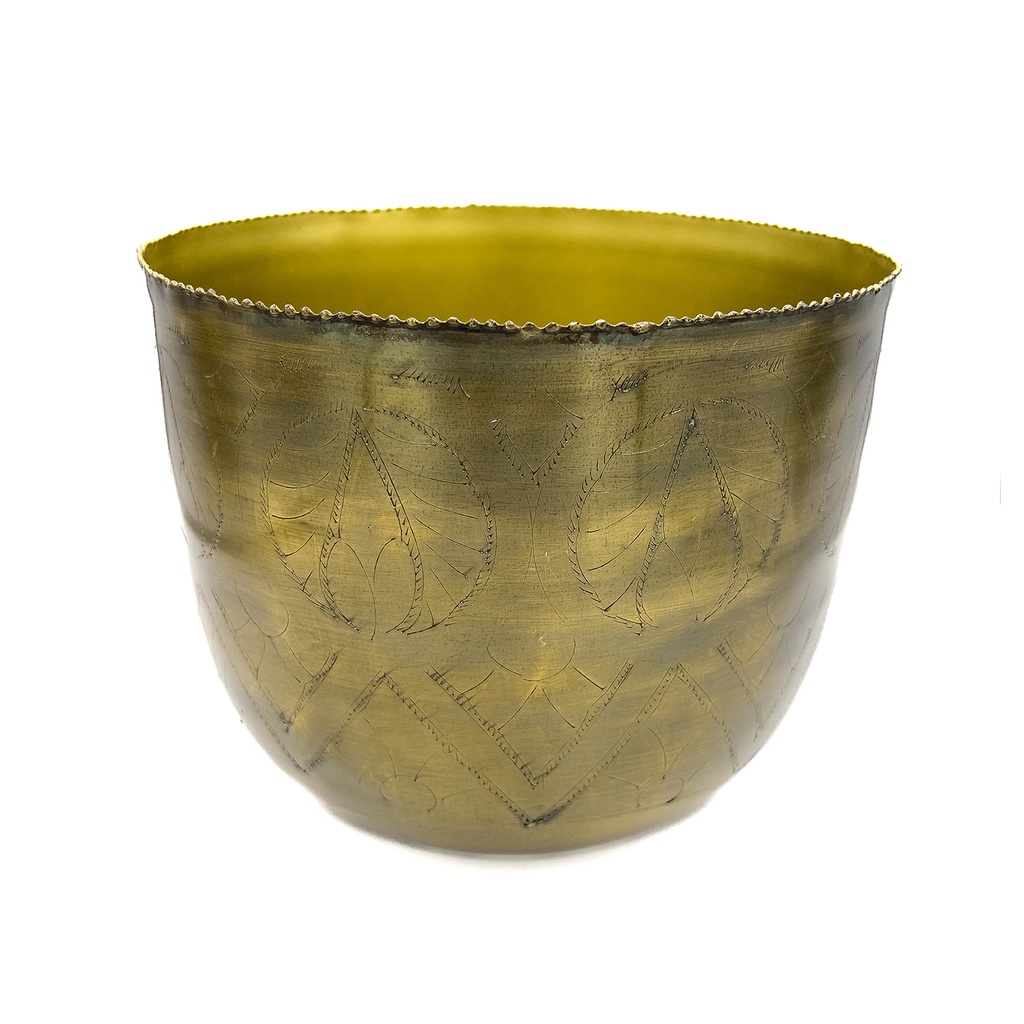 Macetero dorado 25cm