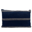 Cojín 30x50cm líneas azul