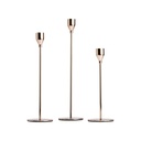 Set 3 candelabros dorados