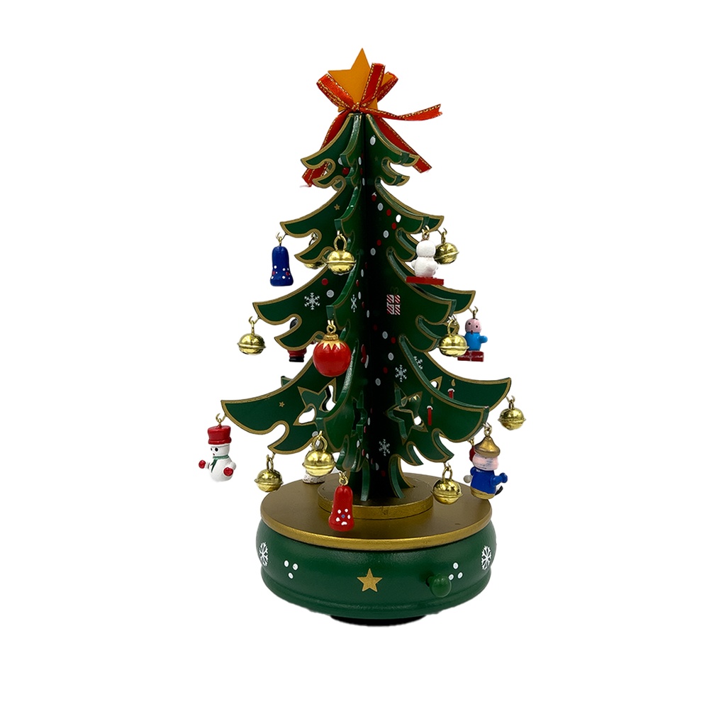 Caja musical 21cm árbol navidad