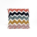 Cojín 40x40cm kids zigzag azul