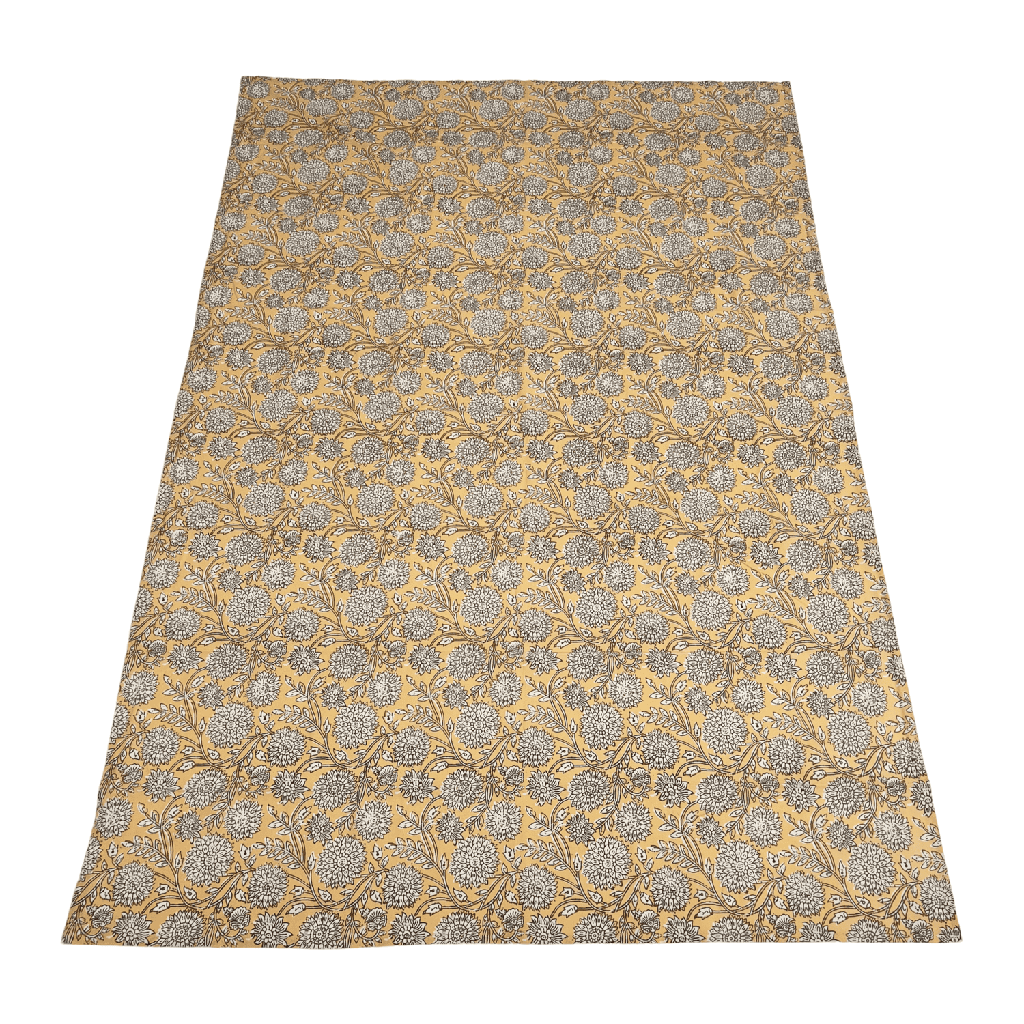 Mantel flower print crudo 200x135cm