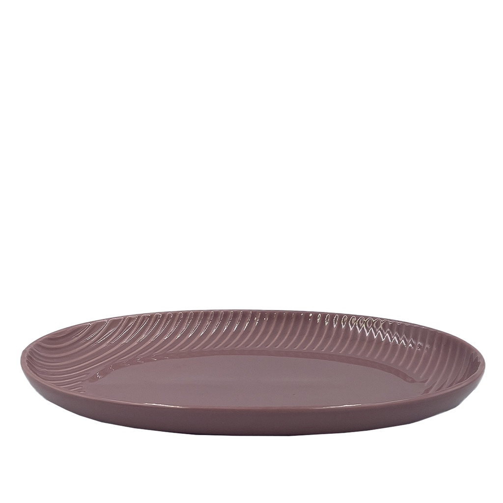 Plato ovalado Comacchio morado 30,5cm