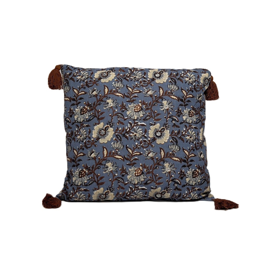 Cojín 45x45cm print celeste